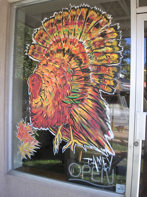 Thanksgiving/Fall themed art work for Paisley Fine Foods.