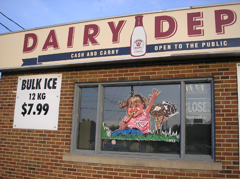 Promotional art work for Dairy Depot.