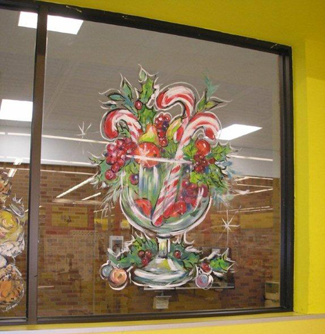 Christmas window art work for No Frills.